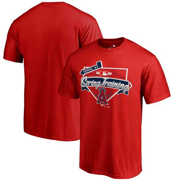Men's Los Angeles Angels of Anaheim Fanatics Branded Red 2017 MLB Spring Training Logo T-Shirt,We sell and wholesale Men's Los Angeles Angels of Anaheim Fanatics Branded Red 2017 MLB Spring Training Logo T-Shirt on line form chian!